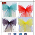 Wholesale Fancy Decoration Wedding Organza Chair Sash for Hotel Banquet Party